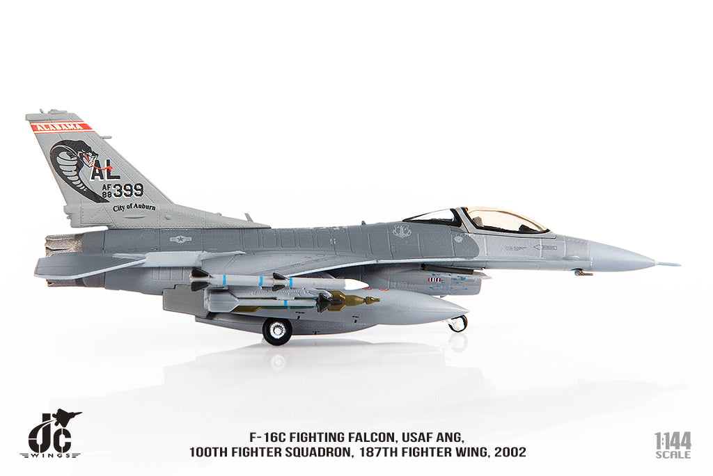 F-16C 阿拉巴馬空軍國民警衛隊，第187戰鬥機聯隊，第100戰鬥機中隊，2002年，1/144 [JCW-144-F16-006] 