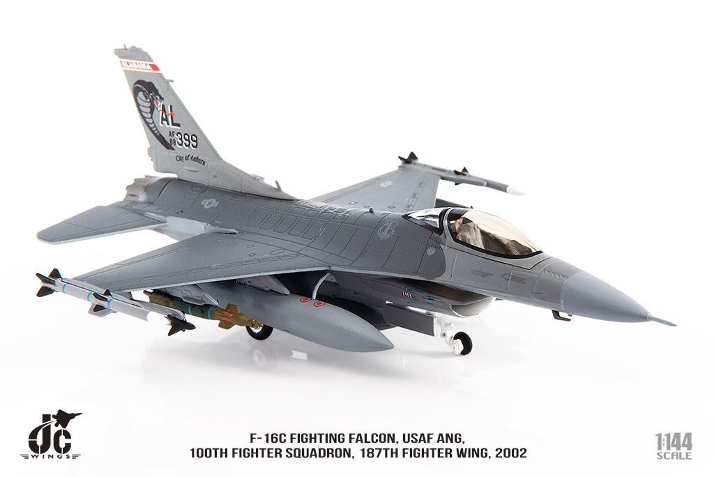 F-16C 阿拉巴馬空軍國民警衛隊，第187戰鬥機聯隊，第100戰鬥機中隊，2002年，1/144 [JCW-144-F16-006] 