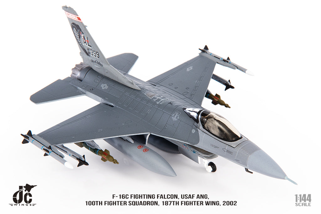 F-16C 阿拉巴馬空軍國民警衛隊，第187戰鬥機聯隊，第100戰鬥機中隊，2002年，1/144 [JCW-144-F16-006] 