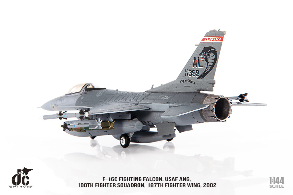 F-16C 阿拉巴馬空軍國民警衛隊，第187戰鬥機聯隊，第100戰鬥機中隊，2002年，1/144 [JCW-144-F16-006] 