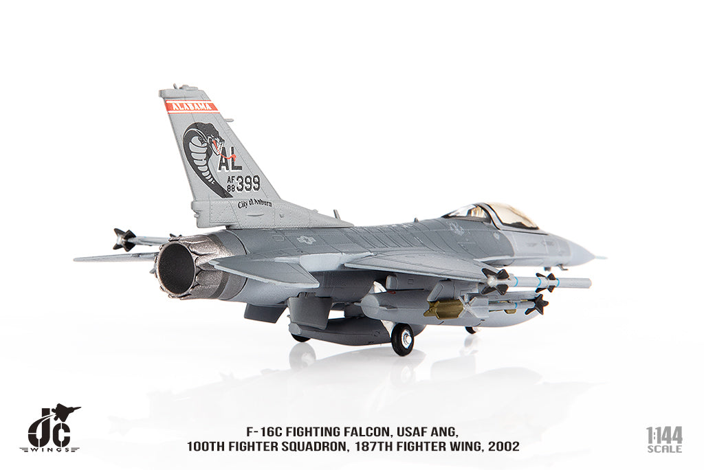 F-16C 阿拉巴馬空軍國民警衛隊，第187戰鬥機聯隊，第100戰鬥機中隊，2002年，1/144 [JCW-144-F16-006] 