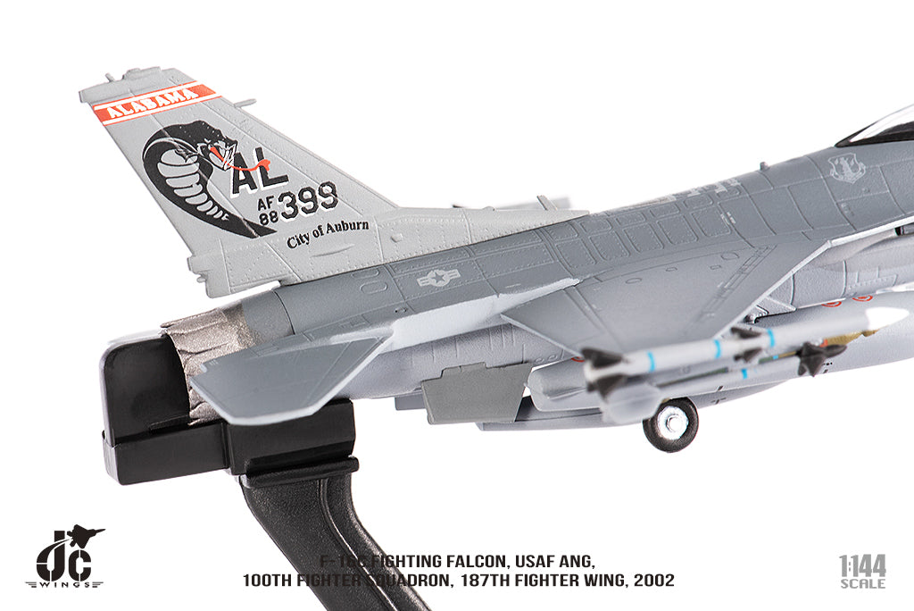 F-16C 阿拉巴馬空軍國民警衛隊，第187戰鬥機聯隊，第100戰鬥機中隊，2002年，1/144 [JCW-144-F16-006] 