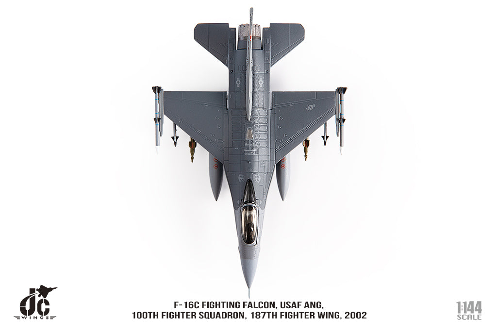 F-16C 阿拉巴馬空軍國民警衛隊，第187戰鬥機聯隊，第100戰鬥機中隊，2002年，1/144 [JCW-144-F16-006] 