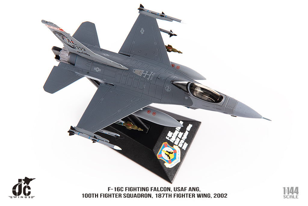F-16C 阿拉巴馬空軍國民警衛隊，第187戰鬥機聯隊，第100戰鬥機中隊，2002年，1/144 [JCW-144-F16-006] 