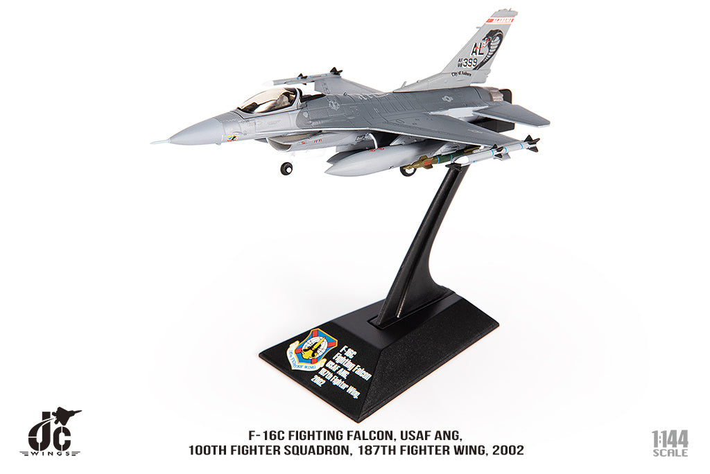 F-16C 阿拉巴馬空軍國民警衛隊，第187戰鬥機聯隊，第100戰鬥機中隊，2002年，1/144 [JCW-144-F16-006] 