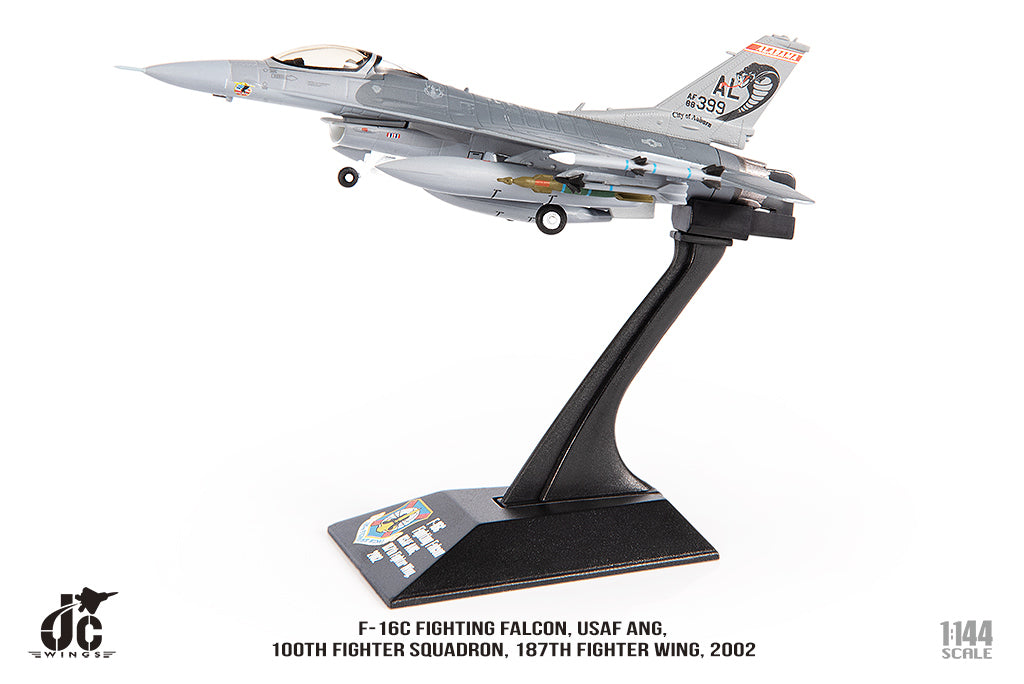 F-16C 阿拉巴馬空軍國民警衛隊，第187戰鬥機聯隊，第100戰鬥機中隊，2002年，1/144 [JCW-144-F16-006] 