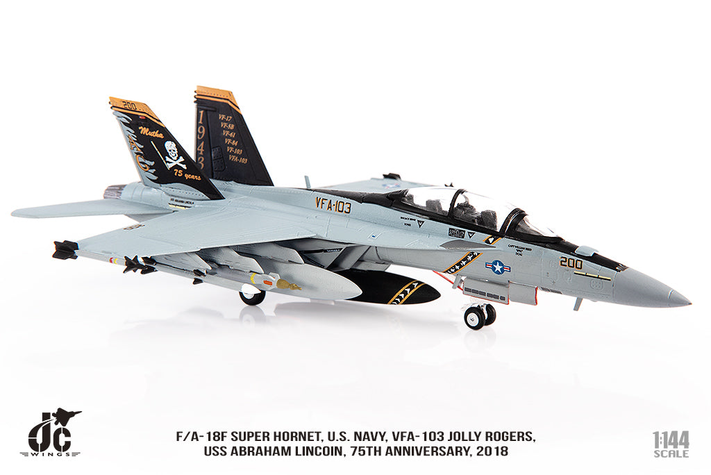 F/A-18F US Navy VFA-103 Jolly Rogers 75th Anniversary Paint 2018 1/144 [JCW-144-F18-003]