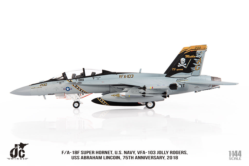 F/A-18F US Navy VFA-103 Jolly Rogers 75th Anniversary Paint 2018 1/144 [JCW-144-F18-003]