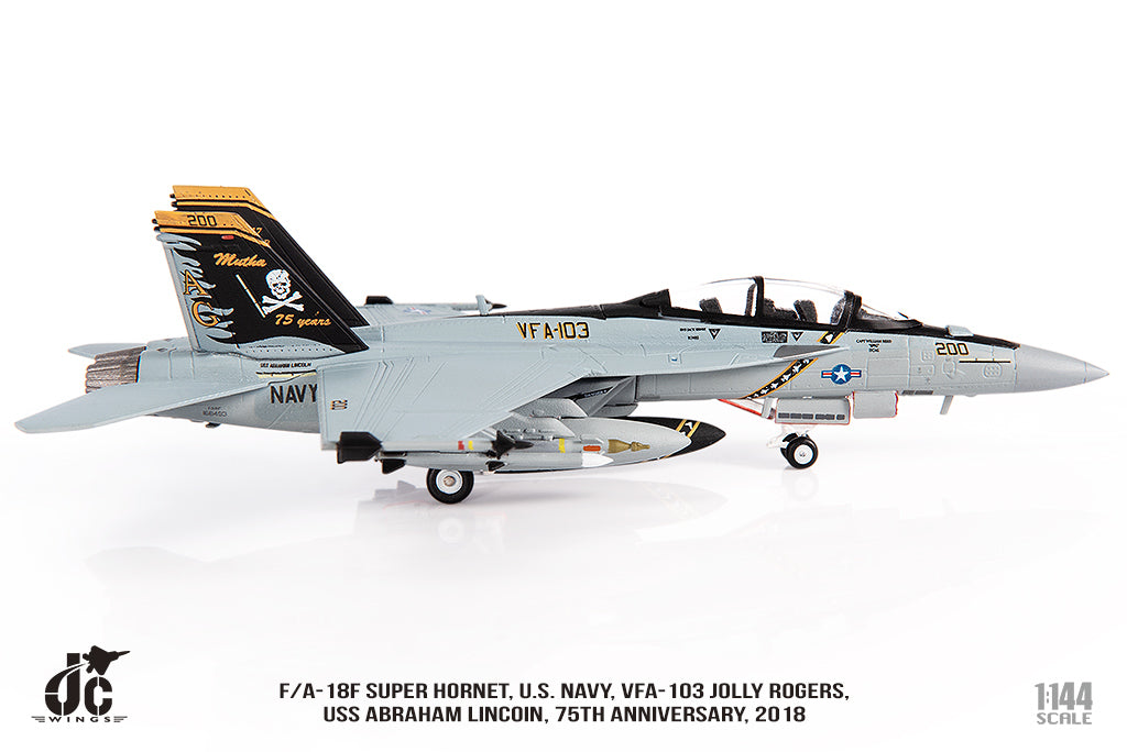 F/A-18F US Navy VFA-103 Jolly Rogers 75th Anniversary Paint 2018 1/144 [JCW-144-F18-003]