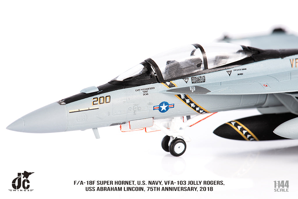 F/A-18F US Navy VFA-103 Jolly Rogers 75th Anniversary Paint 2018 1/144 [JCW-144-F18-003]