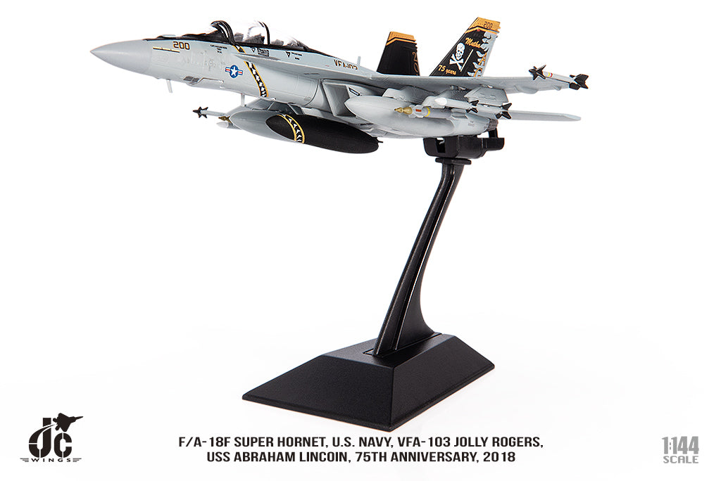 F/A-18F US Navy VFA-103 Jolly Rogers 75th Anniversary Paint 2018 1/144 [JCW-144-F18-003]