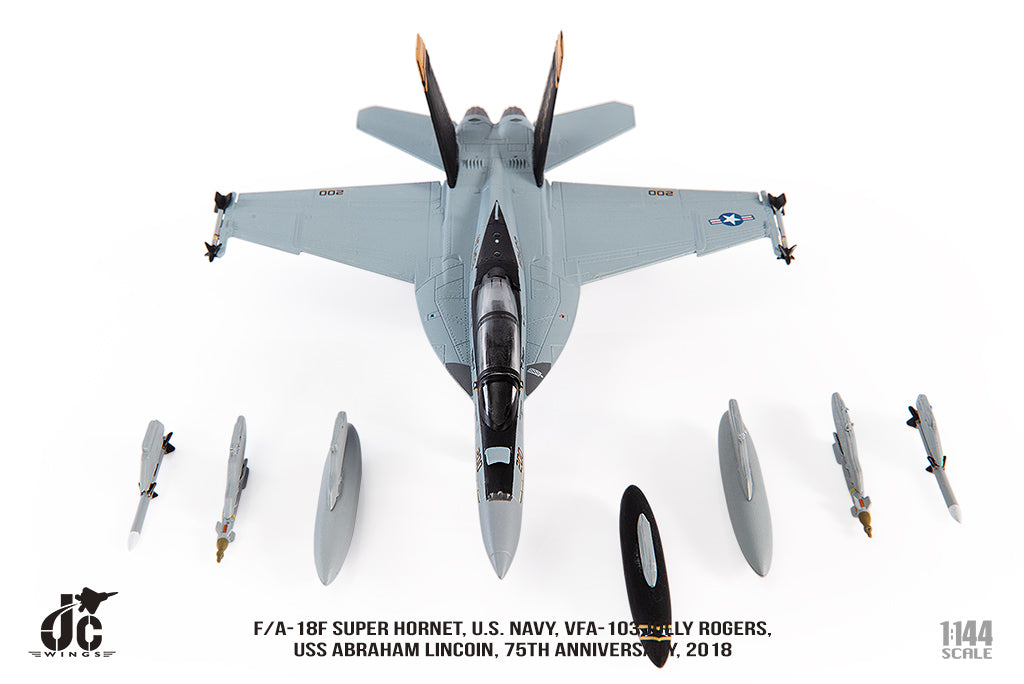 F/A-18F US Navy VFA-103 Jolly Rogers 75th Anniversary Paint 2018 1/144 [JCW-144-F18-003]