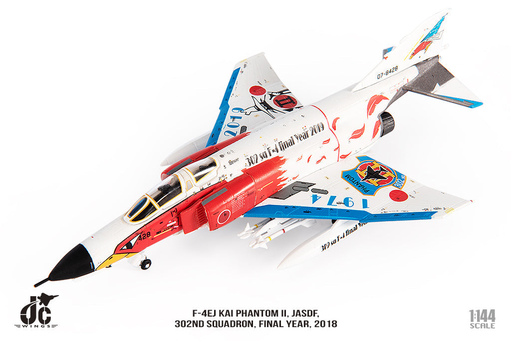 F-4EJ Kai Air Self-Defense Force 302nd Squadron Retirement Memorial Painting 07-8428 1/144[JCW-144-F4-002] 