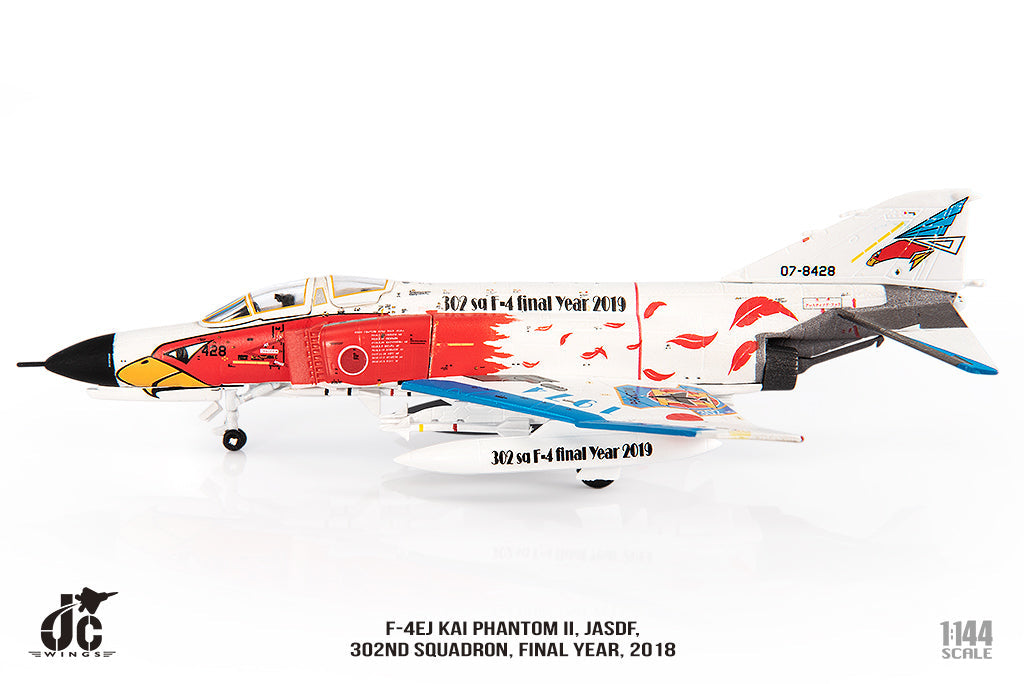 F-4EJ Kai Air Self-Defense Force 302nd Squadron Retirement Memorial Painting 07-8428 1/144[JCW-144-F4-002] 