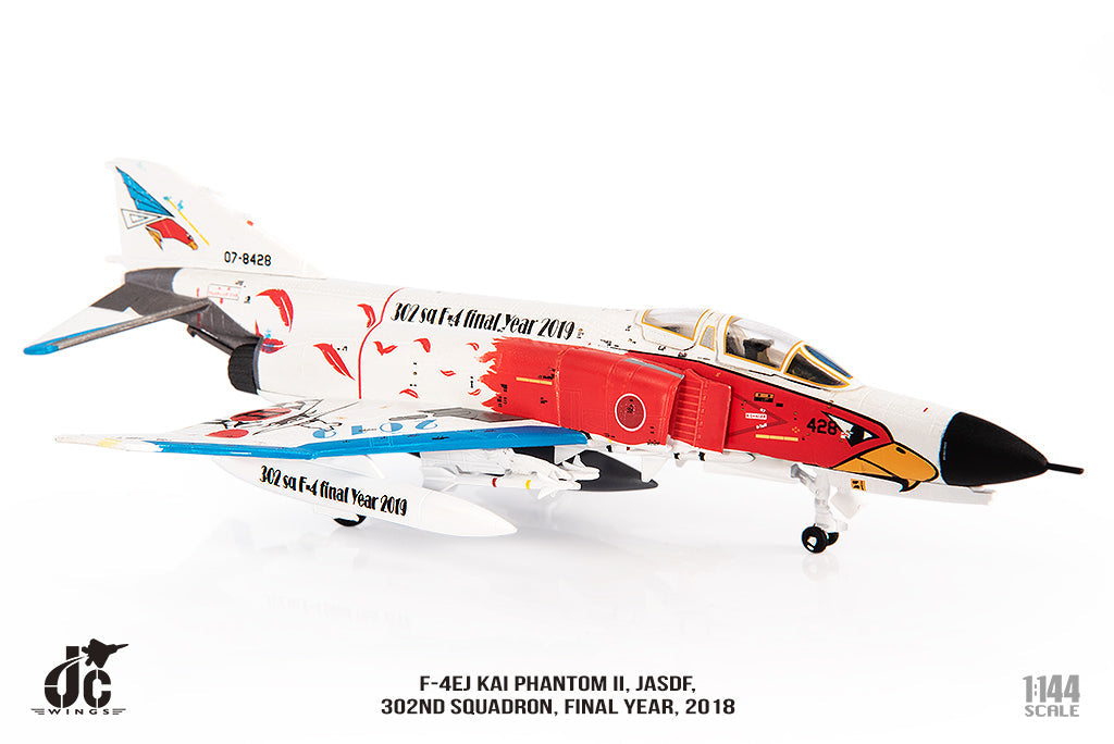 F-4EJ Kai Air Self-Defense Force 302nd Squadron Retirement Memorial Painting 07-8428 1/144[JCW-144-F4-002] 