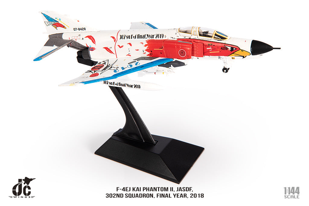 F-4EJ Kai Air Self-Defense Force 302nd Squadron Retirement Memorial Painting 07-8428 1/144[JCW-144-F4-002] 