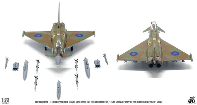 歐洲戰鬥機“颱風”FGR.4，英國皇家空軍第29（預備役）中隊，特殊塗裝“不列顛之戰75週年”，2015年7月，英國皇家空軍坎寧斯比基地，ZK349/GN-A，1/72 [JCW-72-2000-006]