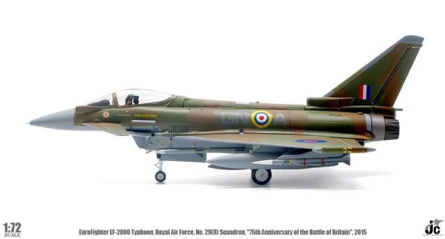 歐洲戰鬥機“颱風”FGR.4，英國皇家空軍第29（預備役）中隊，特殊塗裝“不列顛之戰75週年”，2015年7月，英國皇家空軍坎寧斯比基地，ZK349/GN-A，1/72 [JCW-72-2000-006]