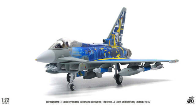 歐洲戰鬥機颱風，德國空軍，第 73 空軍戰術聯隊，特殊塗裝，“部隊成立 60 週年”，2019 年，羅斯托克拉格空軍基地，1/72 [JCW-72-2000-008]