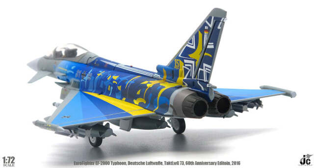 歐洲戰鬥機颱風，德國空軍，第 73 空軍戰術聯隊，特殊塗裝，“部隊成立 60 週年”，2019 年，羅斯托克拉格空軍基地，1/72 [JCW-72-2000-008]