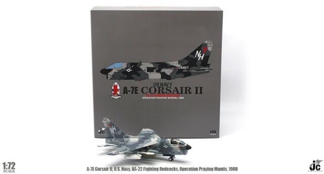 A-7E 美國海軍第22攻擊中隊「戰鬥紅公雞」螳螂行動（攻擊伊朗） 1988年 NH301 1/72 [JCW-72-A7-003]