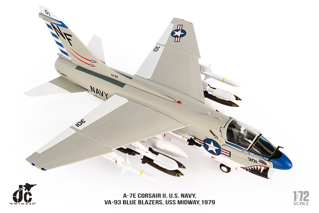 ミニカー　1/72 A-7E アメリカ海軍 VA-93 ブルーブレイザーズ 1979 [JCW-72-A7-006] JC Wings 【お取り寄せ】A-7E アメリカ海軍 VA-93 ブルー