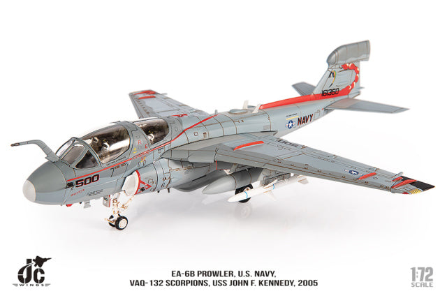 【お取り寄せ】EA-6B アメリカ海軍 VAQ-132「スコーピオンズ」2005年 1/72[JCW-72-EA6B-006]