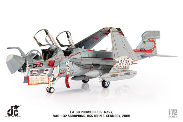 【お取り寄せ】EA-6B アメリカ海軍 VAQ-132「スコーピオンズ」2005年 1/72[JCW-72-EA6B-006]