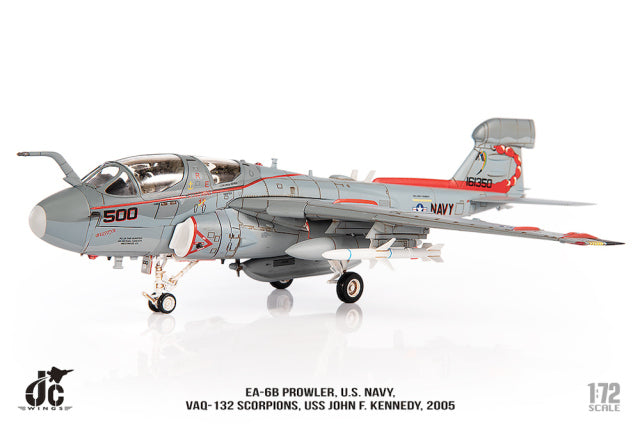 【お取り寄せ】EA-6B アメリカ海軍 VAQ-132「スコーピオンズ」2005年 1/72[JCW-72-EA6B-006]