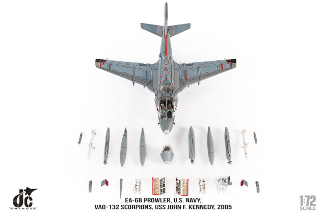 【お取り寄せ】EA-6B アメリカ海軍 VAQ-132「スコーピオンズ」2005年 1/72[JCW-72-EA6B-006]