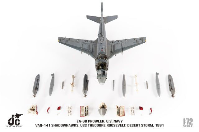 EA-6B アメリカ海軍 VAQ-141 シャドーホークス 砂漠の嵐作戦 1991年 1/72 [JCW-72-EA6B-010]