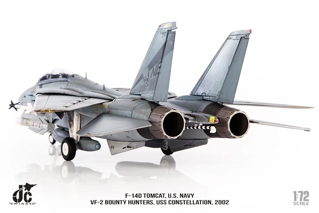 F-14D 美国海军第 2 战斗机中队“赏金猎人”2002 “Go Navy” 徽标 NE104 1/72 [JCW-72-F14-008]