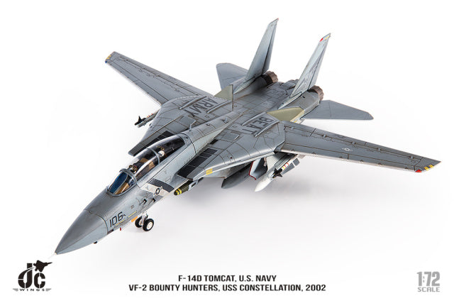 F-14D US Navy 2nd Fighter Squadron "Bounty Hunters" 2002 "Beat Army" logo NE106 1/72 [JCW-72-F14-009]