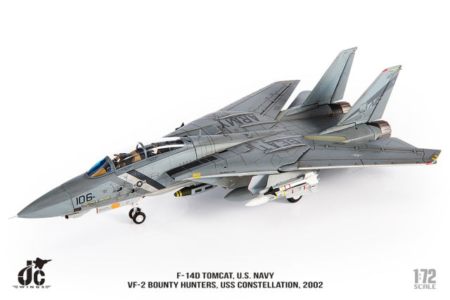 F-14D US Navy 2nd Fighter Squadron "Bounty Hunters" 2002 "Beat Army" logo NE106 1/72 [JCW-72-F14-009]