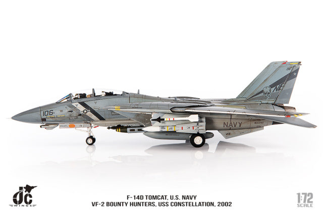 F-14D US Navy 2nd Fighter Squadron "Bounty Hunters" 2002 "Beat Army" logo NE106 1/72 [JCW-72-F14-009]