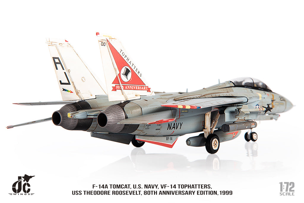 [Pre-order item] F-14A US Navy VF-14 Top Hatters 80th Anniversary Paint 1999 1/72 (JCW20230630) [JCW-72-F14-014] 