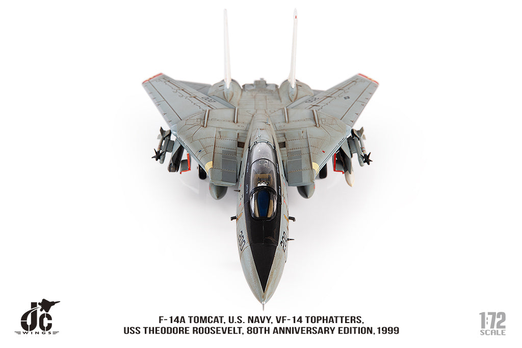 [Pre-order item] F-14A US Navy VF-14 Top Hatters 80th Anniversary Paint 1999 1/72 (JCW20230630) [JCW-72-F14-014] 