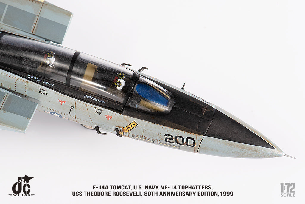 [Pre-order item] F-14A US Navy VF-14 Top Hatters 80th Anniversary Paint 1999 1/72 (JCW20230630) [JCW-72-F14-014] 