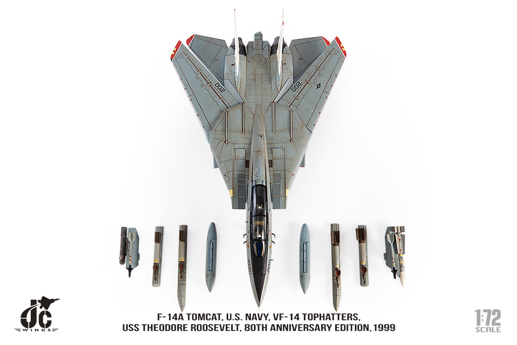 【予約商品】F-14A アメリカ海軍 VF-14 トップハッターズ 80周年記念塗装 1999 1/72 (JCW20230630) [JCW-72-F14-014]