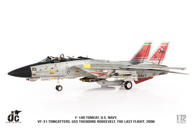 【お取り寄せ】F-14D アメリカ海軍 VF-31 トムキャッターズ The Last Flight 2006年  #101  1/72 [JCW-72-F14-015]
