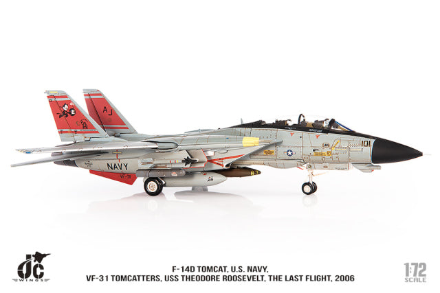 F-14D 美國海軍 VF-31 雄貓戰機 最後一次飛行 2006 #101 1/72 [JCW-72-F14-015] 