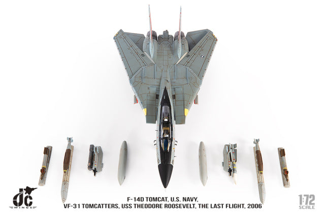 F-14D 美國海軍 VF-31 雄貓戰機 最後一次飛行 2006 #101 1/72 [JCW-72-F14-015] 