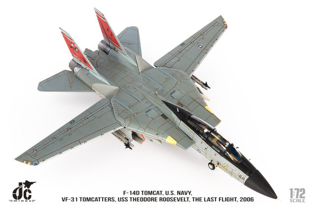 F-14D 美國海軍 VF-31 雄貓戰機 最後一次飛行 2006 #101 1/72 [JCW-72-F14-015] 