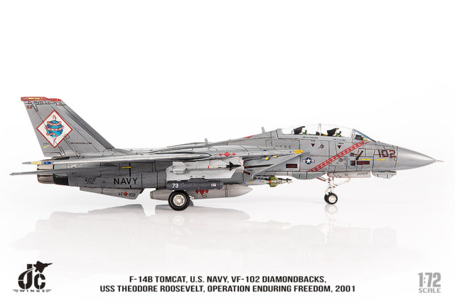 F-14B アメリカ海軍 VF-102 ダイアモンドバックス 不朽の自由作戦 2001年 1/72 [JCW-72-F14-024]