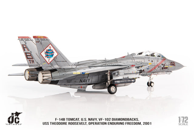 F-14B アメリカ海軍 VF-102 ダイアモンドバックス 不朽の自由作戦 2001年 1/72 [JCW-72-F14-024]