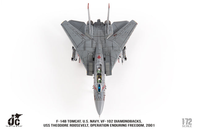 F-14B アメリカ海軍 VF-102 ダイアモンドバックス 不朽の自由作戦 2001年 1/72 [JCW-72-F14-024]