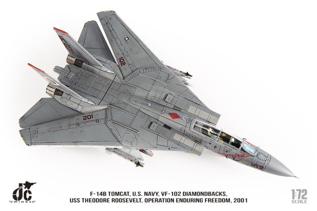 F-14B アメリカ海軍 VF-102 ダイアモンドバックス 不朽の自由作戦 2001年 1/72 [JCW-72-F14-024]