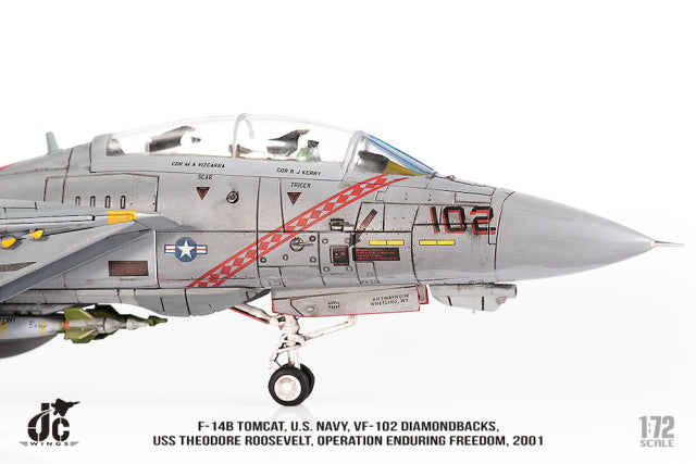 F-14B アメリカ海軍 VF-102 ダイアモンドバックス 不朽の自由作戦 2001年 1/72 [JCW-72-F14-024]