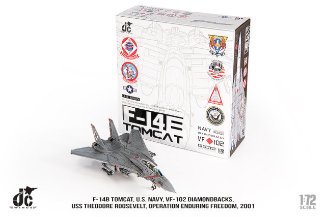 F-14B アメリカ海軍 VF-102 ダイアモンドバックス 不朽の自由作戦 2001年 1/72 [JCW-72-F14-024]