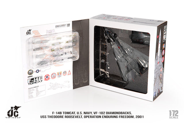 F-14B アメリカ海軍 VF-102 ダイアモンドバックス 不朽の自由作戦 2001年 1/72 [JCW-72-F14-024]
